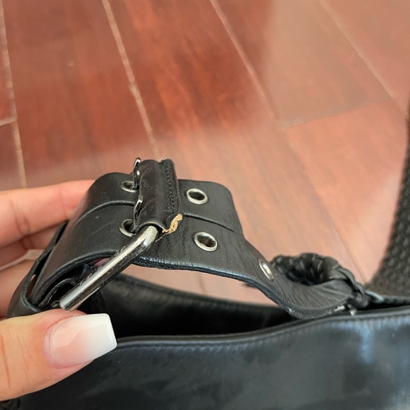 Via Spiga, black leather bag cross body - Picture 3 of 5